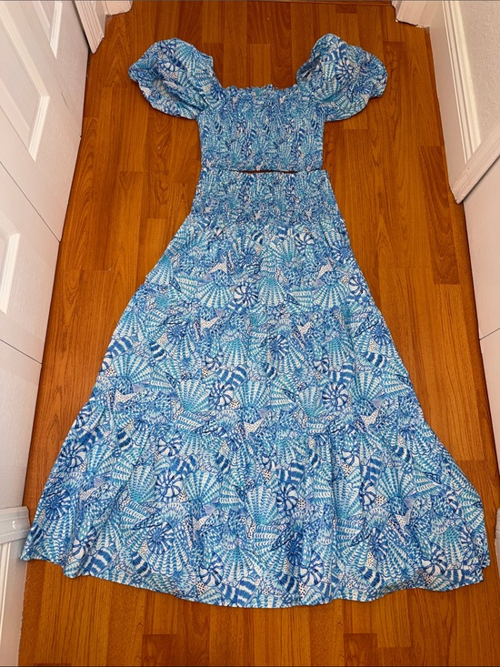 Lilly Pulitzer Other - Lilly Pulitzer Blue & White Shell-Print Set